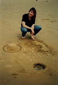 drawing in the sand